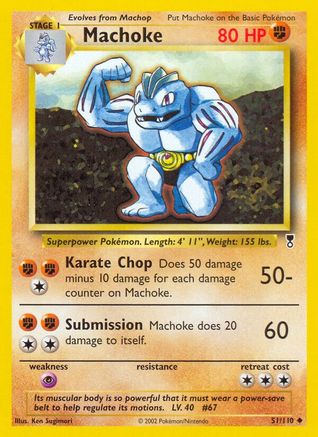 Machoke (51/110) Reverse Holofoil [Legendary Collection] - Uncommon