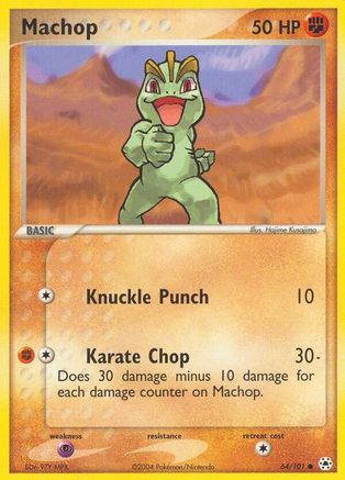 Machop (64/101) Reverse Holofoil [Hidden Legends] - Common