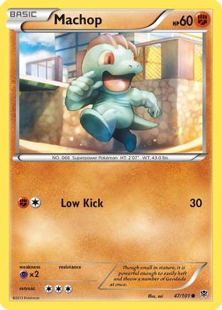 Machop (047/101) Reverse Holofoil [Plasma Blast] - Common