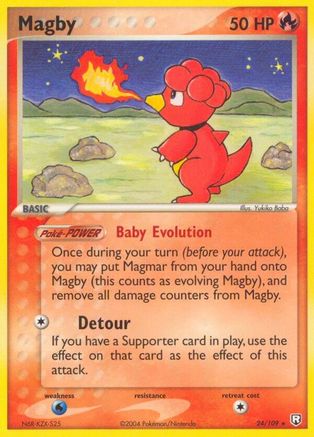 Magby (024/109) Reverse Holofoil [Team Rocket Returns] - Rare