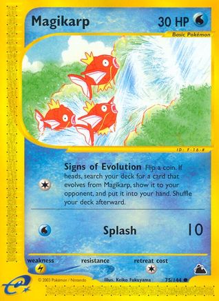 Magikarp (75/144) Reverse Holofoil [Skyridge] - Common