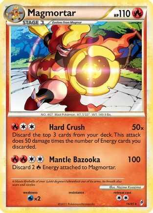Magmortar (16/95) Reverse Holofoil [Call of Legends] - Holo Rare