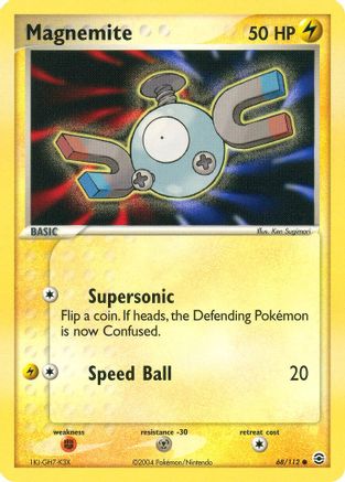 Magnemite (068/112) Reverse Holofoil [FireRed & LeafGreen] - Common