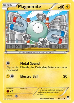 Magnemite (042/135) Reverse Holofoil [Plasma Storm] - Common