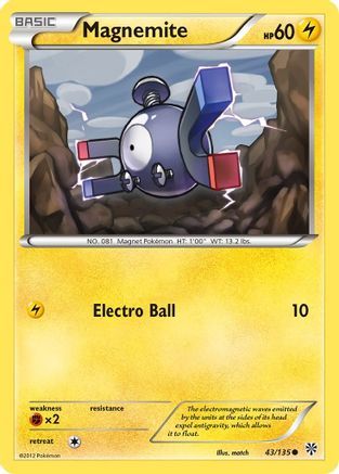 Magnemite (43/135) Reverse Holofoil [Plasma Storm] - Common