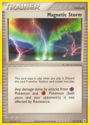 Magnetic Storm (91/101) Reverse Holofoil [Hidden Legends] - Uncommon