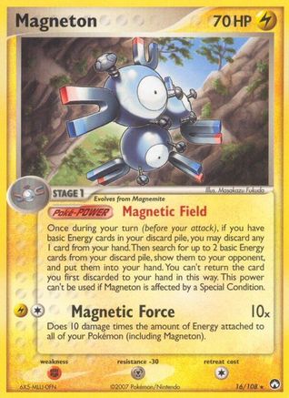 Magneton (16/108) Reverse Holofoil [Power Keepers] - Rare