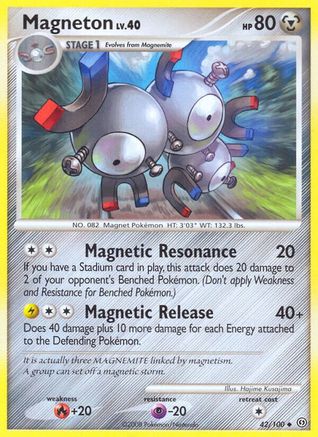 Magneton (42/100) Reverse Holofoil [Stormfront] - Uncommon