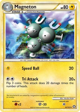 Magneton (43/102) Reverse Holofoil [Triumphant] - Uncommon