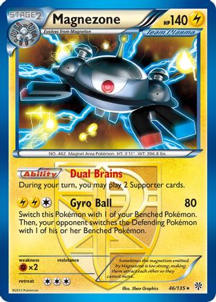 Magnezone (Team Plasma) (046/135) Reverse Holofoil [Plasma Storm] - Holo Rare