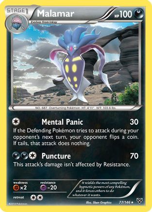 Malamar (77/146) Reverse Holofoil [XY Base Set] - Rare