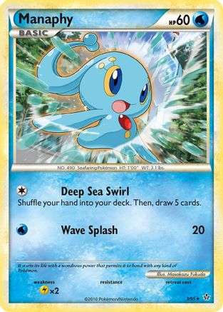 Manaphy (3/95) Reverse Holofoil [Unleashed] - Holo Rare