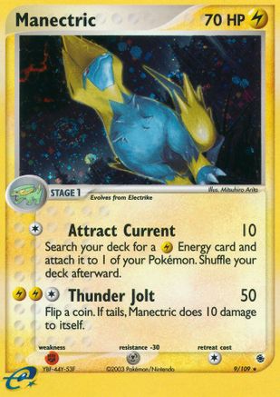 Manectric (9/109) Reverse Holofoil [Ruby and Sapphire] - Holo Rare