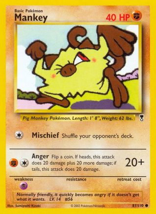 Mankey (081/110) Reverse Holofoil [Legendary Collection] - Common