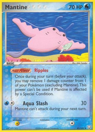 Mantine (045/109) Reverse Holofoil [Team Rocket Returns] - Uncommon