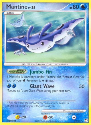 Mantine (29/123) Reverse Holofoil [Mysterious Treasures] - Rare