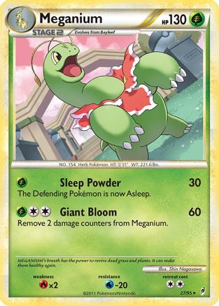 Meganium (27/95) Reverse Holofoil [Call of Legends] - Rare