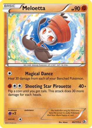 Meloetta (086/113) Reverse Holofoil [Legendary Treasures] - Rare
