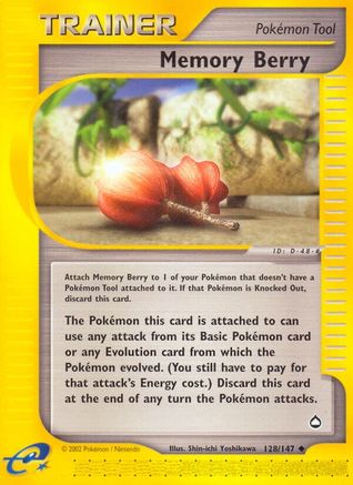 Memory Berry (128/147) Reverse Holofoil [Aquapolis] - Uncommon