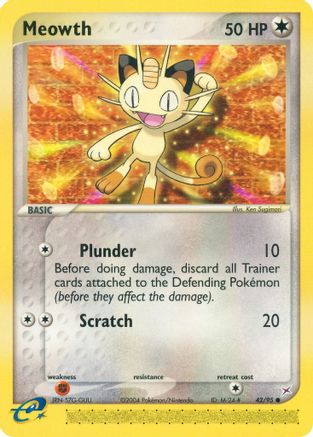 Meowth (42/95) Reverse Holofoil [Team Magma vs Team Aqua] - Common