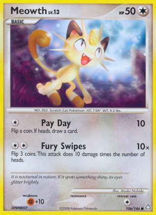 Meowth (106/146) [Legends Awakened] - Common
