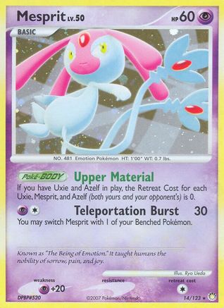 Mesprit (14/123) Reverse Holofoil [Mysterious Treasures] - Holo Rare
