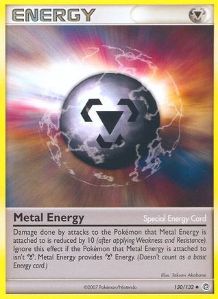 Metal Energy (130/132) Reverse Holofoil [Secret Wonders] - Uncommon