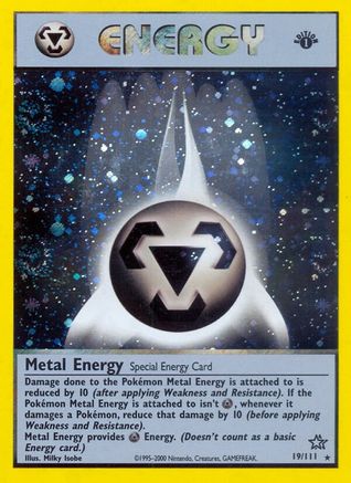 Metal Energy (019/111) 1st Edition Holofoil [Neo Genesis] - Holo Rare
