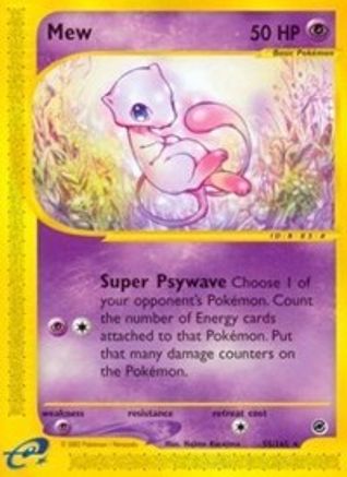 Mew (55/165) Reverse Holofoil [Expedition] - Rare