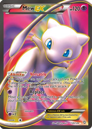 Mew EX (120 Full Art) (120/124) Holofoil [Dragons Exalted] - Ultra Rare