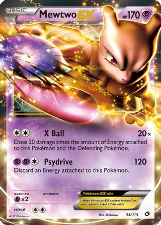 Mewtwo EX (54/113) Holofoil [Legendary Treasures] - Ultra Rare