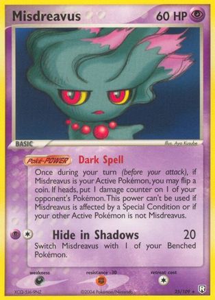 Misdreavus (025/109) Reverse Holofoil [Team Rocket Returns] - Rare