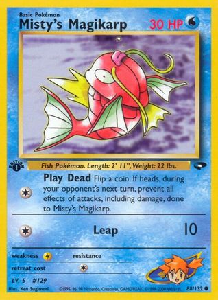 Misty's Magikarp (088/132) 1st Edition [Gym Challenge] - Common