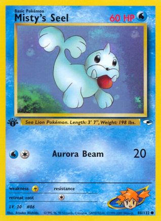 Misty's Seel (088/132) 1st Edition [Gym Heroes] - Common