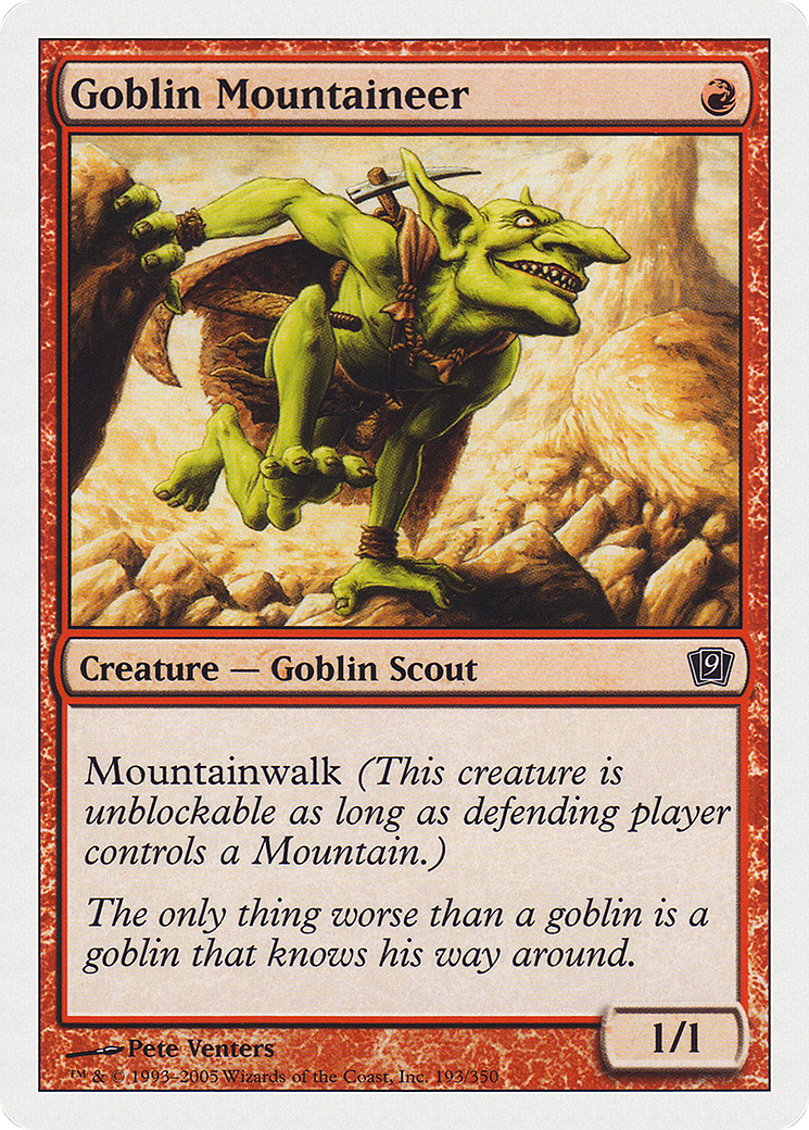 Goblin Mountaineer (9ED-193) - 9th Edition