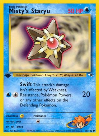 Misty's Staryu (090/132) 1st Edition [Gym Heroes] - Common