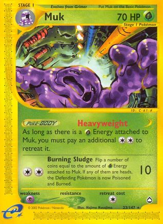 Muk (23/147) Reverse Holofoil [Aquapolis] - Rare