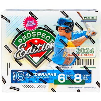2024 Panini Baseball Prospect Edition Hobby Box | Eastridge Sports Cards