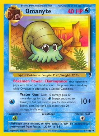 Omanyte (057/110) Reverse Holofoil [Legendary Collection] - Uncommon