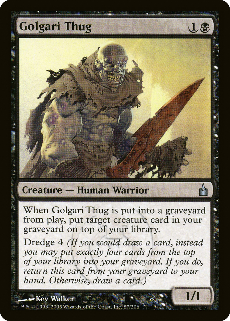 Golgari Thug (RAV-087) - Ravnica: City of Guilds Foil