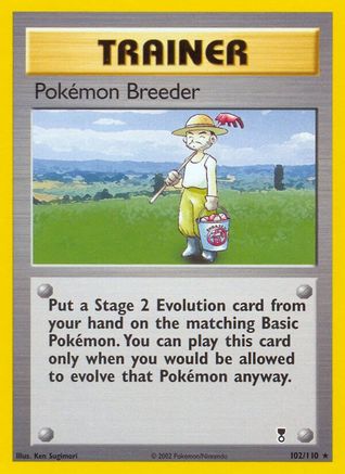 Pokemon Breeder (102/110) Reverse Holofoil [Legendary Collection] - Rare