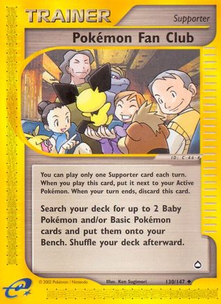 Pokemon Fan Club (130/147) Reverse Holofoil [Aquapolis] - Uncommon