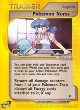 Pokemon Nurse (145/165) Reverse Holofoil [Expedition] - Uncommon