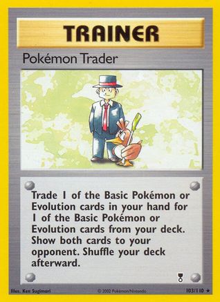 Pokemon Trader (103/110) Reverse Holofoil [Legendary Collection] - Rare