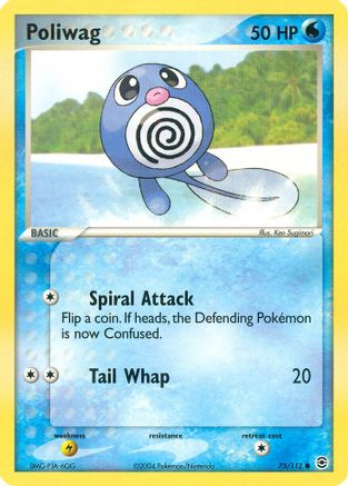 Poliwag (75/112) Reverse Holofoil [FireRed & LeafGreen] - Common