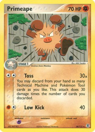 Primeape (28/112) Reverse Holofoil [FireRed & LeafGreen] - Rare
