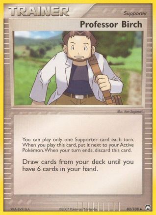 Professor Birch (80/108) Reverse Holofoil [Power Keepers] - Uncommon