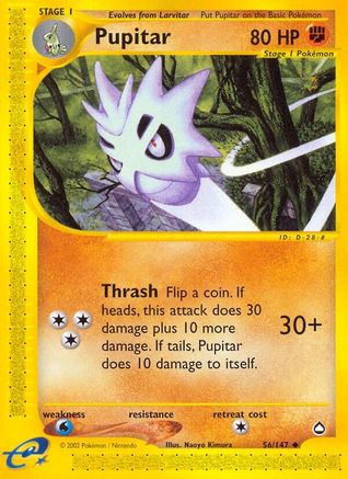 Pupitar (56/147) Reverse Holofoil [Aquapolis] - Uncommon