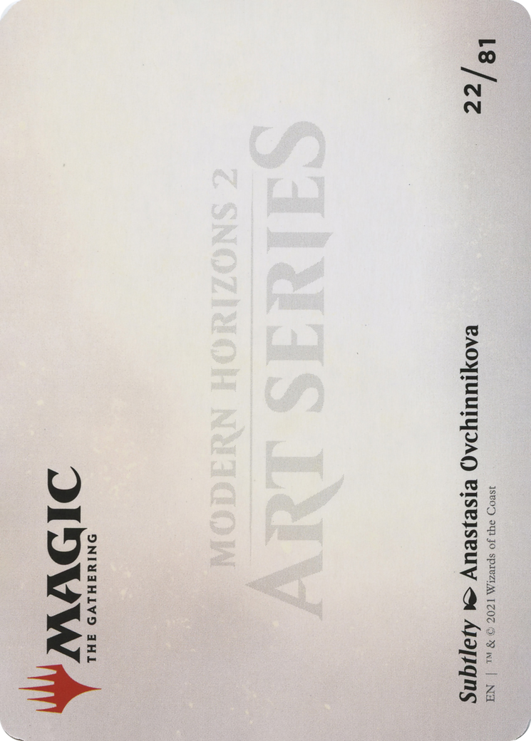 Subtlety // Subtlety (AMH2-022) - Modern Horizons 2 Art Series (Borderless) Foil