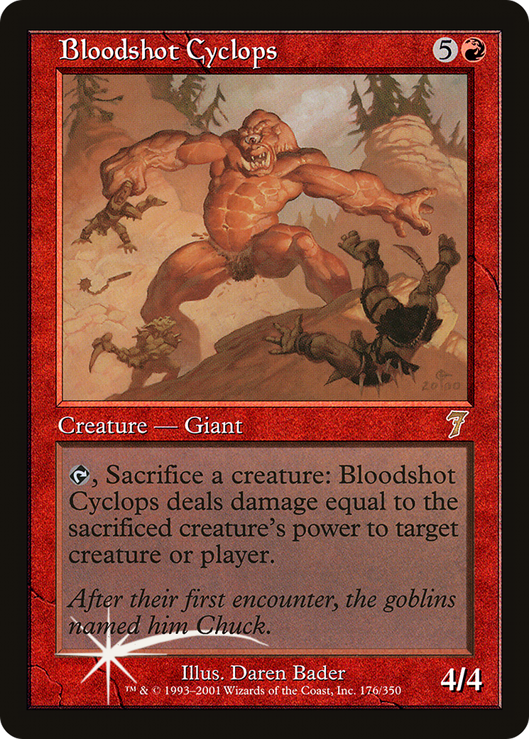 Bloodshot Cyclops (7ED-176) - 7th Edition